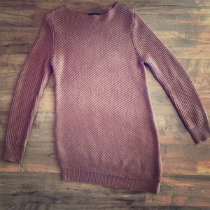 Purple sweater dress